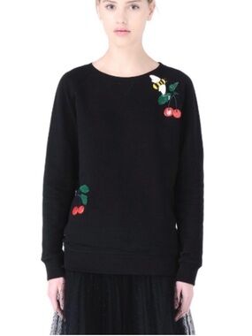 RED Valentino Cherry and Bee Crewneck Sweatshirt Size M
